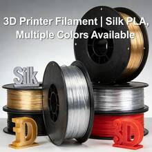 250g 1.75mm Silk PLA 3D Printer Filament | Premium Smooth Shiny Finish Multi-Color | Individually Packed Spool For 3D Printing Pens & FDM Machines | 3D Printer Supplies | Impresora 3D Filamento - View 3
