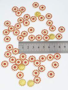 20/50/80/120pcs Set Rhinestone Beads, Fashion Red Rhinestone Decorative Beads For Jewelry Making, Suitable For Crafts - 14mm Red Diamond - View 10