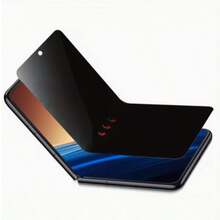 3片装隐私水凝胶屏幕保护膜，适用于三星Galaxy Z Flip 7/6/5/4/3折叠屏手机。专为折叠屏的弯曲需求而设计，可承受反复折叠而不破裂，具有高粘性，无白边或气泡。兼具柔韧性和抗刮擦性，有效保护屏幕免受日常刮擦和轻微碰撞。 - 黑色 - 查看 5