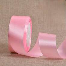 25 Yards Satin Ribbon 4CM Wide, Wedding Chair Decor, Flower Gift Wrapping, Cake Packaging Ribbon - Multicolor - View 16