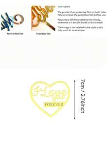 1pc "I Will Love You Forever" Modern Letter Cake Topper, Birthday Party "I Will Love You Forever" Letter Cake Decor, PMPM Birthday Cake Decor Tag, Cake Decor, Cake Decorating Supplies, Baking Decor, Baking Supplies, Holiday Gift - StyleD - View 11