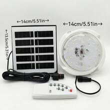 Lámpara de techo solar, lámpara solar inalámbrica para uso en interiores del hogar - Lámpara solar de techo - pequeña - Ver 6