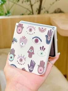 1个时尚简约亲肤PC材质可爱、简约又略带奇特眼睛元素的折叠手机壳，可保护手机并防止跌落，适用于：三星Galaxy Zflip 3/Zflip 4/Zflip 5/Zflip 6/Zflip 7/ Find N3 Flip/ Razr 50 Ultra/ Razr 60 Ultra/ Razr 60/ Razr 50/小米MIX Flip/Galaxy Z Flip7 FE - 白色 - 查看 11