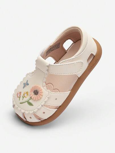 Balabala Sandalias para primeros pasos de niñas 2026, ligeras y transpirables, suela blanda, zapatos de verano con estilo para niños pequeños