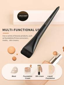 docolor Ultradünner Foundation-Pinsel, erzeugt sofort einen makellosen matten Make-up-Effekt, nahtlos ohne Pinselstriche, ultradichte weiche Borsten für perfekte Anwendung, natürlich und haftend, kein Verschwenden, keine Pinselstriche - nur perfekte Haut - Schwarz - Übersicht 3