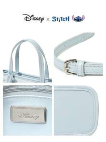 Disney 迪士尼正版史迪奇吊坠和史迪奇印花手提包 - 卡通印花单肩包，休闲时尚手提包，生日礼物 - 彩色 - 查看 12