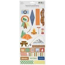 Ruby Rock-It Bella Camping Foil Cardstock Stickers 4.5 by 12-Inch - como en la foto - Ver 1