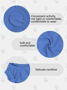 3 piezas Chaleco de unicolor de poliéster, combinación colorida, anti-pulgas, reduce el desprendimiento de pelo, aislante, transpirable para gatos y perros de interior y exterior - Multicolor - Ver 3