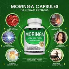 Moringa Capsules 1200mg - Pure Moringa Powder For Immune, Gut Health 90 Capsules - 1PCS - 查看 6