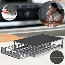 Crystals Coffee Pod Holder Stand 60 Capsules Storage Rack For Tassimo Rotating Capsule Organizer Kitchen - 查看 6