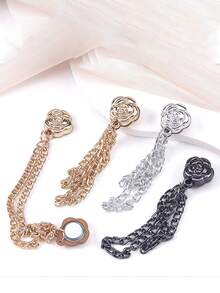 Pants Leg Anti-Drag Adjuster Clips, Magnetic Buckle Detachable Chain Fixator For Pants That Are Too Long - A - View 7