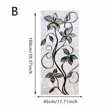 1pc Rainbow Colored Glass Window Film, Elegant Floral Mandala Pattern, Static Cling, Privacy Protection, Removable Window Decal, Suitable For Home, Office, Living Room - Multicolor - View 16