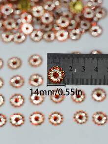 20/50/80/120pcs Set Rhinestone Beads, Fashion Red Rhinestone Decorative Beads For Jewelry Making, Suitable For Crafts - 14mm Red Diamond - View 7
