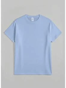 Women's Nurse Print T-Shirt - Themed Design, Short-Sleeved, Round-Neck, Loose-Fitting Top, Breathable And Machine Washable, In A Bright Turquoise Blue With Stethoscope And Syringe Patterns, A Fun Nursing Outfit Suitable For Casual Wear In Spring, Summer, And Autumn, Ideal For Nurses' Day And Everyday Workwear - Màu xanh nhạt - Xem 4