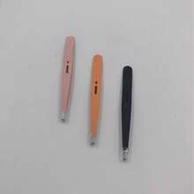 1支不锈钢高精度眉镊，适用于修眉、细毛和胡须。超薄扁平头设计，完美塑形，居家及美发沙龙均可使用。 - 水滴花型 - 查看 9