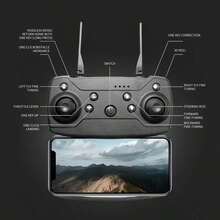 E88 Pro Foldable Drone With 8K Dual Camera, Easy To Fly RC Quadcopter For Beginners, 360° Rolling Stunt, One Key Landing, Intelligent Hover, FPV Live Video, Portable Pocket Drone With Carry Case For Travel Outdoor Camping - View 2