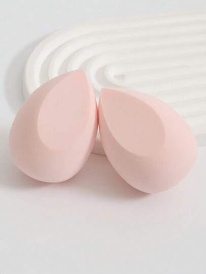 2pcs/Pack Makeup Sponges, Foundation Blending Beauty Sponges, Latex-Free Wet & Dry Use Powder, Liquid, Cream Foundation Makeup Sponges, Suitable For All Skin Types