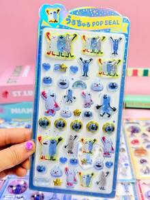 Quà tặng phụ kiện hoạt hình anime Nhật Bản, nhãn dán 3D/tự làm cho trẻ em, đồ thủ công mỹ nghệ cho trẻ em, nhãn dán thủ công thời trang. - Nhiều màu - Xem 12