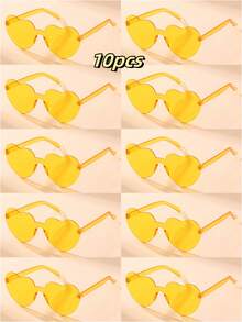 Gói kết hợp 14 chiếc, 5 chiếc, 30 chiếc, 12 chiếc, 15 chiếc, 1 kiểu màu ngẫu nhiên Thiết kế hình gấu Kính thời trang hình trái tim Unisex, Thích hợp cho tiệc tùng, đám cưới, quà tặng, phụ kiện lễ hội, trang phục thường ngày cho phụ nữ, phụ kiện đi biển, phụ nữ - nhiều màu - Xem 41