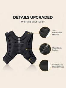 Adjustable Weight Vest Heavy Duty Weight Training Vest For Workouts Running Gym And Strength Training Core Strength And Bone Health Fitness Gear (Unisex) Weight Loss And Slimming Equipment Fitness Workout Gym Equipment Home Exercise - Multicolor - View 7