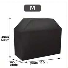 Heavy Duty Waterproof Grill Cover, UV-Resistant And Fade-Proof, All-Weather Protection. Suitable For Charbroil, Nexgrill And Other Brand Grills. Black. - A - View 13