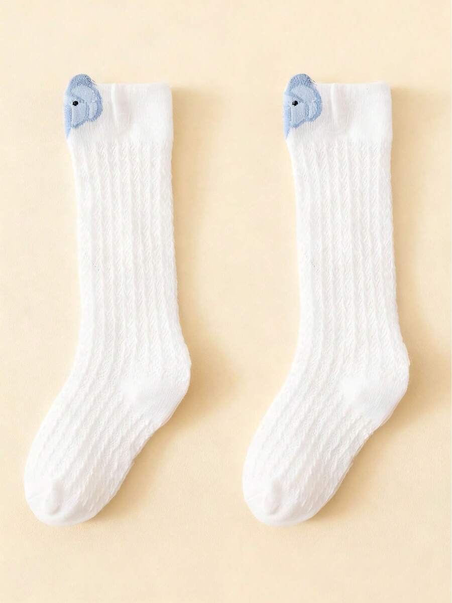 1 Pair Spring/Summer Mesh Cartoon Baby Anti-Mosquito Breathable Long Socks - Multicolor - View 1