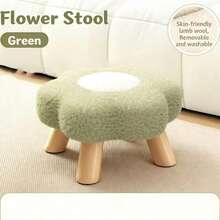 Flower & Mushroom Stool, Household Cloud Bench, Living Room Sofa, Cute Bedroom Vanity Stool, Shoe Changing - Multicolor - View 17