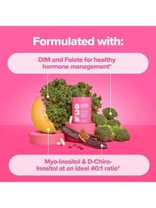 Free Shipping - Hormone Balance & Cycle Support Vitamins By FLO: Supplement For Women With Myo-Inositol & D-Chiro-Inositol (40:1 Ratio), DIM, And Folic Acid, For Women, Probiotics For Women, Ph Balance, For Women - 3件 - 查看 3