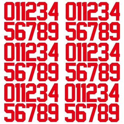 66 miếng, số màu trơn, cao 8cm/3.1inch, decal chuyển nhiệt, 6 màu đen, trắng, đỏ, hồng, xanh dương, tự làm, dùng để ủi lên áo thun, gối, quần áo, mũ, áo khoác, áo phông.