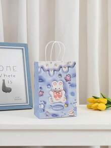 10入生日禮物袋 彩色紙製花卉圖案生日禮品包 生日派對禮物袋 節慶慶祝派對禮品包裝材料 主題派對裝飾 小禮物包裝袋 生日戶外露營野餐袋 - 查看 2