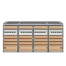 Garbage Storage Box, With Lock, Two Doors, Planting Area, With Ventilation - 灰色1 - 查看 8