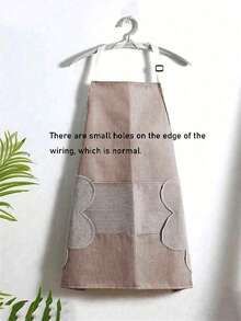 1pc Adjustable Waterproof Kitchen Apron With Large Towel Pocket,Adjustable Neck , Suitable For Cooking And Baking, Functional Design, Practical Kitchen Wear, Suitable For Household, Chefs, BBQ Enthusiasts, Craftsmen And Outdoor Activities - Multicolor - View 7