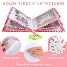 1pc New Cartoon Baby Cloth Photo Album, Children Growth Memory Album, Baby Photo Storage Album, Soft Cloth Book, Forest Brown Bear "My Memory" Album - Multicolor - View 3