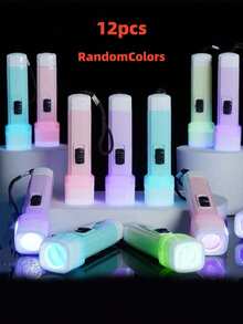 12/6/1个LED迷你手电筒，适合作为圣诞礼物、新年礼物、生日派对礼物、婚礼派对礼物、圣诞嘉年华派对装饰、母亲节装饰、送给妈妈的礼物 - 彩色 - 查看 13
