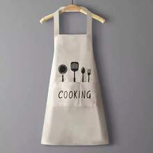 2 Packs/1-Pack Premium Waterproof And Oil-Proof Cooking Apron - , With Utensil Pockets, Adjustable Size, Perfect For Use In Cafes, Restaurants, And Home Kitchens, A Stylish And Versatile Essential - Multicolor - View 6