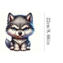 1件/2件/3件装可爱小狗图案，适用于T恤、连帽衫、枕头、背包和手提包，是理想的节日礼物 | 节日设计 | 持久耐用的印花 - 多色 - 查看 3