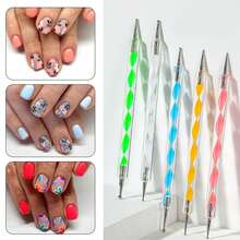 Bộ 20 cọ vẽ móng nghệ thuật, dụng cụ thiết kế móng kèm bút chấm, bộ dụng cụ làm móng chuyên nghiệp để vẽ, tạo chi tiết, vẽ đường nét, hoa văn trên móng acrylic và gel. - Nhiều màu - Xem 9