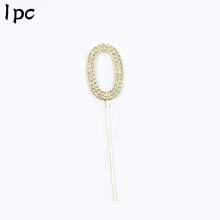 10pcs Silver Plated Cake Topper Candles, 0-9 Crystal Number Cake Decorations Suitable For Birthday, Anniversary, Graduation And Party - Multicolor - View 13