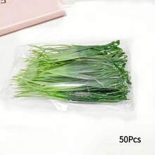150束亮绿色人造草 - 抗紫外线，是DIY工艺品和花艺装饰的理想之选，适合室内/室外装饰，是春季家居装饰的完美之选，可摆放在编织篮中，作为桌面绿植 | 自然草甸 | 抗紫外线植物，塑料吸管，优质人造花卉和植物 - 50pcs - 查看 11