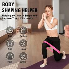 5-Piece Resistance Band, Fitness Elastic Ring, Pilates Yoga Beginner Kit, Elastic Band Suitable For Gluteal And Leg Strength Training, Pilates Resistance Band - 彩色 - 查看 2