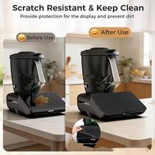 Capa protetora premium para visor TM7 | Proteção para o seu visor - Encaixe perfeito para Thermomix TM7 - Fácil instalação, flexível e resistente a impactos, encaixa sem folga, feita de material preto de alta qualidade. - Multicolorido - Ver 4