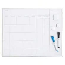 Magnetic Monthly Planner Dry Erase Board 16x20, Silver Aluminum Frame, Multi-Use Organizer Whiteboard - 預設 - 查看 3