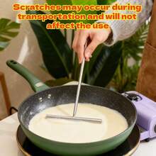 Bộ dụng cụ làm bánh kếp và bánh crepe bằng thép không gỉ, phụ kiện làm bánh tại nhà, món quà tuyệt vời cho gia đình và dịp lễ. - Nhiều màu - Xem 13