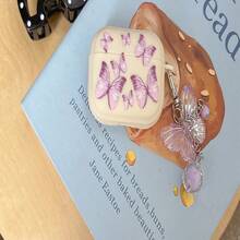 蝴蝶樱桃图案 4/3/1/2/Pro2/Pro3 保护壳（防震硬壳保护套，带钥匙扣，可爱时尚图案，男女儿童适用） - 彩色 - 查看 30