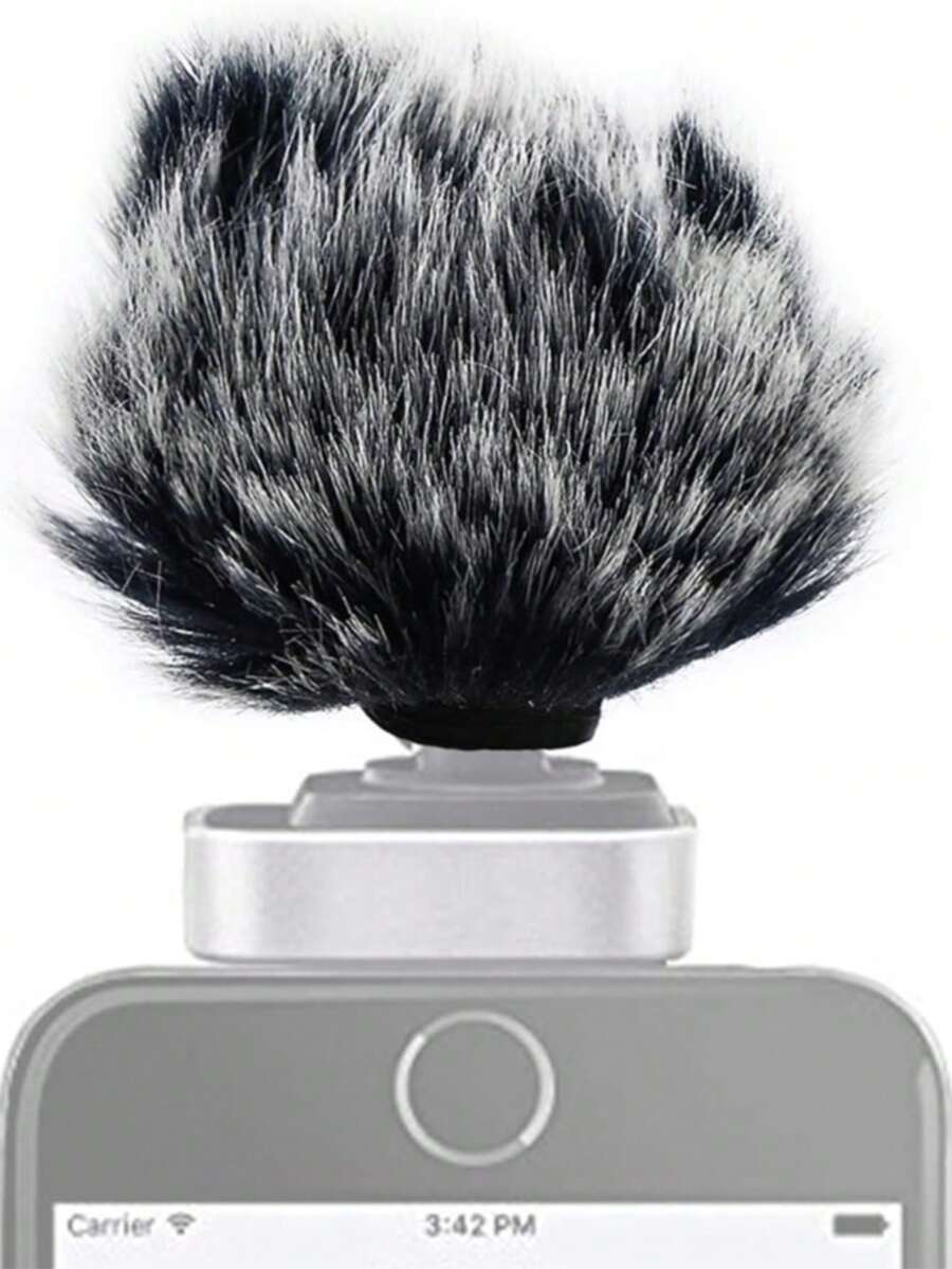 Microphone Furry Windscreen Windjammer For MV88 - Customized Pop Filter Deadcat Windshield Wind Jammer For MV88 IOS Digital Stereo Condenser Mic - one-size - View 1