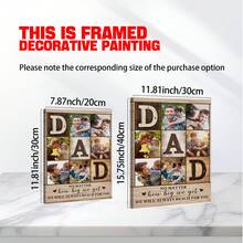 1 Tranh ghép ảnh tùy chỉnh dành tặng bố, Poster tùy chỉnh, Món quà tuyệt vời nhất dành cho bố, Tranh treo tường tùy chỉnh, Lời nhắn nhủ với bố, Ảnh bố con tùy chỉnh, Đồ dùng tùy chỉnh cho bố con, Quà tặng Ngày của Cha cá nhân hóa, Tranh in ảnh gia đình trên vải canvas, Quà tặng hình con vẹt độc đáo cho trẻ em, Trang trí phòng, Trang trí phòng tắm, Trang trí nhà bếp, Trang trí phòng khách, Trang trí phòng ngủ, Trang trí văn phòng, Gia đình, Tình yêu, Cặp đôi, Bạn bè. Khung ảnh tùy chọn - Nhiều màu - Xem 7