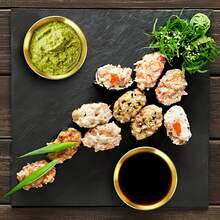 Bộ 4 bát nhỏ bằng thép không gỉ hình tròn dùng để chấm, đựng gia vị, đựng sushi, đựng món khai vị, màu vàng đồng, thích hợp cho nhà bếp, Giáng sinh, đồ dùng học tập. - Vàng - Xem 10
