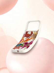 1 chiếc ốp lưng điện thoại silicon lỏng mềm mại, chống sốc, họa tiết mùa hè, hoa, rùa, cua, sao biển và mặt trời, cá nhân hóa, tương thích với Apple 11/12/13/14/14Plus/15/15Plus/16/16Plus/7/8Plus/17/17Pro và các dòng máy khác. - Nhiều màu - Xem 4