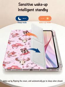 Ayotu 粉色靴子和骷髅西部背景图案翻盖保护套，兼容 iPad A16、iPad Air 8 (M4) 2026 (11 英寸)、iPad Air 8 (M4) 2026 (13 英寸)、iPad Pro 13 12.9 英寸/11 英寸、iPad Air 11 英寸/13 英寸、iPad mini、iPad Air 11 英寸、Kindle（第 11 代，2024 年发布）、Kindle Paperwhite 第 12 代（2024 年发布）。 - 彩色 - 查看 8