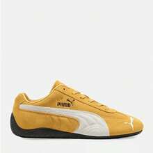 PUMA Speedcat OG Sneakers - Authentic Heritage Motorsport Shoes | Viral 2026 Unisex Slim-Fit Racing Trainers | Premium Suede Low-Profile Footwear | Iconic Archive Speedcat Lifestyle Shoes | Classic Moto-Core Streetwear Sneakers - Archive Gold - 查看 14